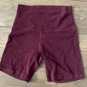 NWOT Lululemon Align HR short 6” Plum color 4